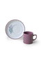 Hermia Juego de Tazas de Café y Platillos Multicolor de 12 Piezas